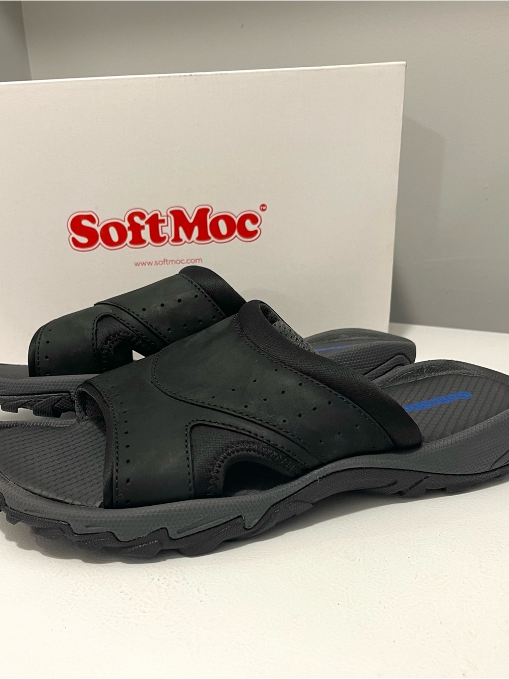 NEW! Men's Black Slide Sandals